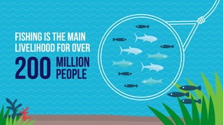 Fishing is the MAIN  
livelihood for over
200people
MILLION
 