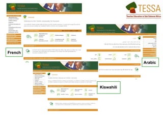 French Arabic Kiswahili 