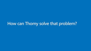 How can Thomy solve that problem?
 