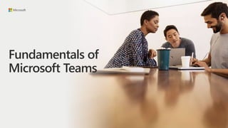 Fundamentals of
Microsoft Teams
 