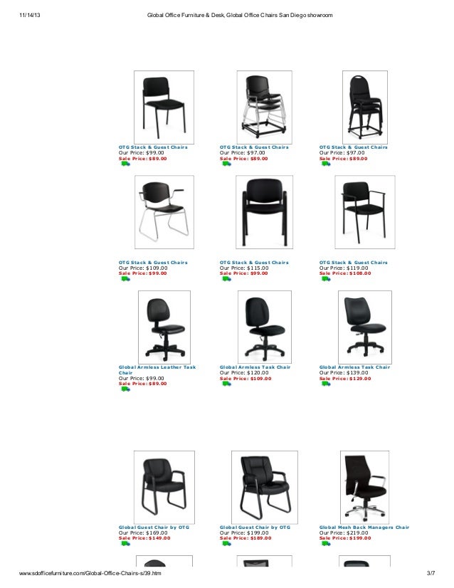 Global Office Furniture & Desk Chair showroom