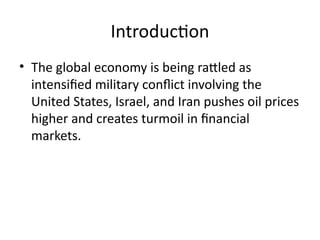📈 Global Oil Surges & Economic Risk as Middle East Conflict Escalates ...