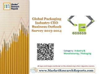 www.MarketResearchReports.com
Category : Industry &
Manufacturing / Packaging
All logos and Images mentioned on this slide belong to their respective owners.
 