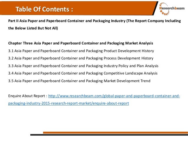 Paperboard container research