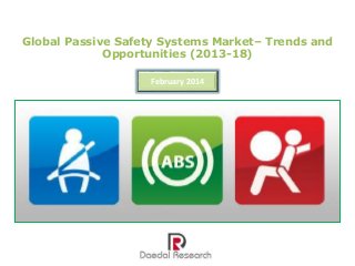 Global Passive Safety Systems Market– Trends and
Opportunities (2013-18)
February 2014

 
