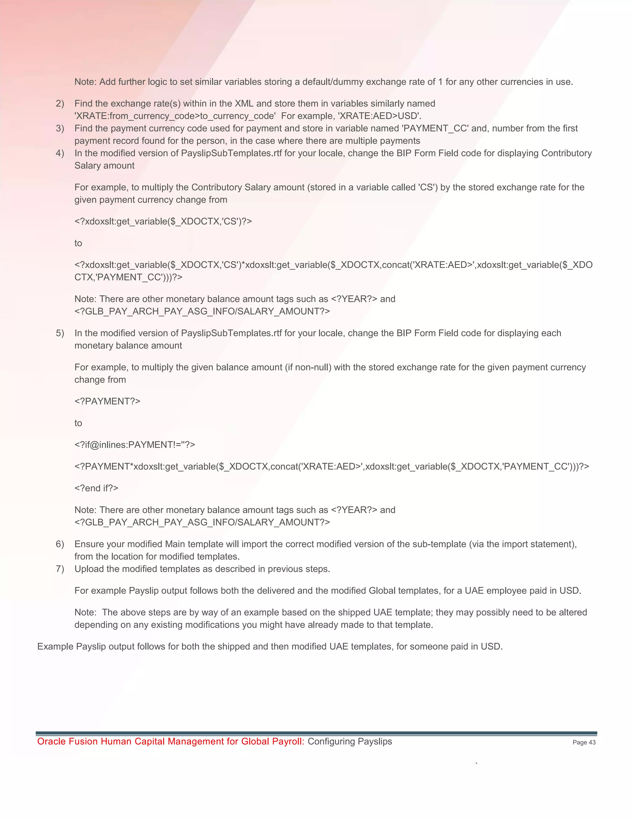 Global_Payroll_Configuring_Payslips.pdf | Business Accounting & Finance ...