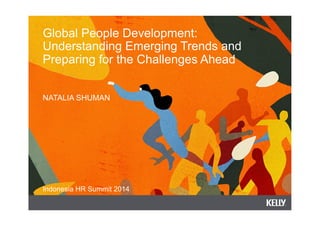 Global People Development: 
Understanding Emerging Trends and 
Preparing for the Challenges Ahead 
NATALIA SHUMAN 
Indonesia HR Summit 2014 
 