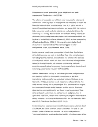 Global Perspective on Water Scarcity | PDF