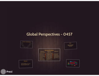 Global Perspective - 0457 - Syllabus Intro - IGCSE