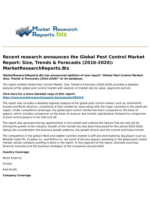global pest control services market trends global pest control services market trends