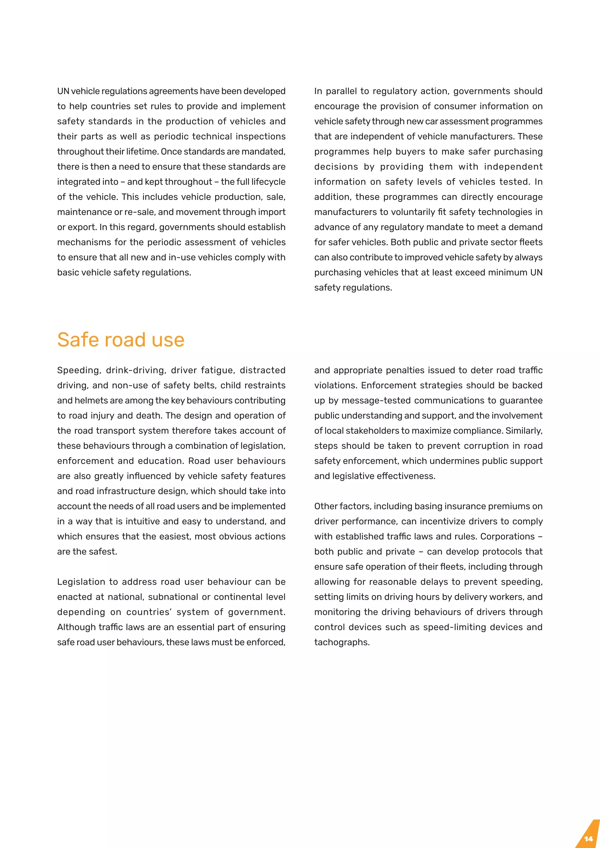 Global Plan for Road Safety ( 2021-2030) | PDF
