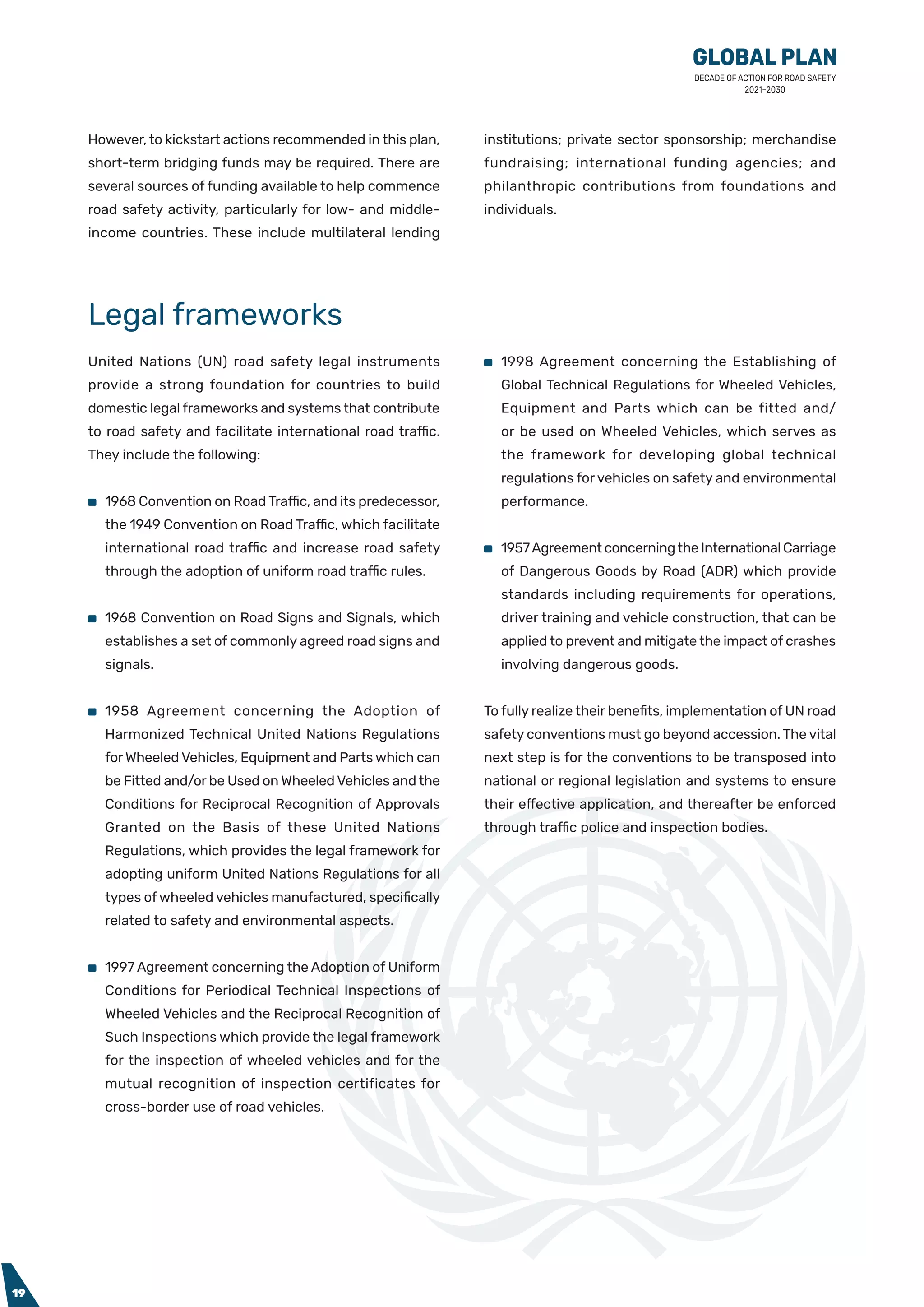 Global Plan for Road Safety ( 2021-2030) | PDF