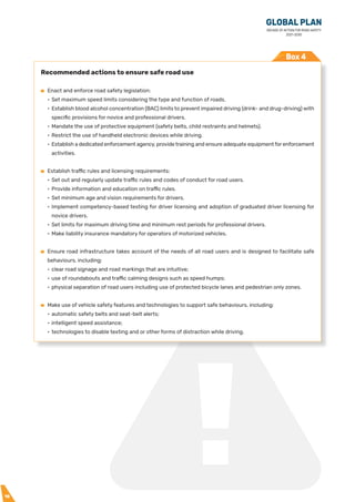 Global Plan for Road Safety ( 2021-2030) | PDF