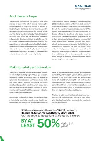 Global Plan for Road Safety ( 2021-2030) | PDF