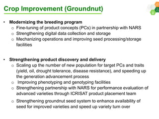 ICRISAT Global Planning Meeting 2019: Research Program - West and Central Africa by Ramadjita Tabo and team