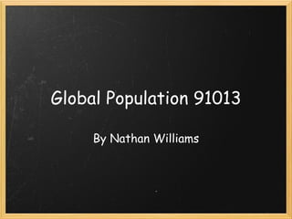 Global population nathan