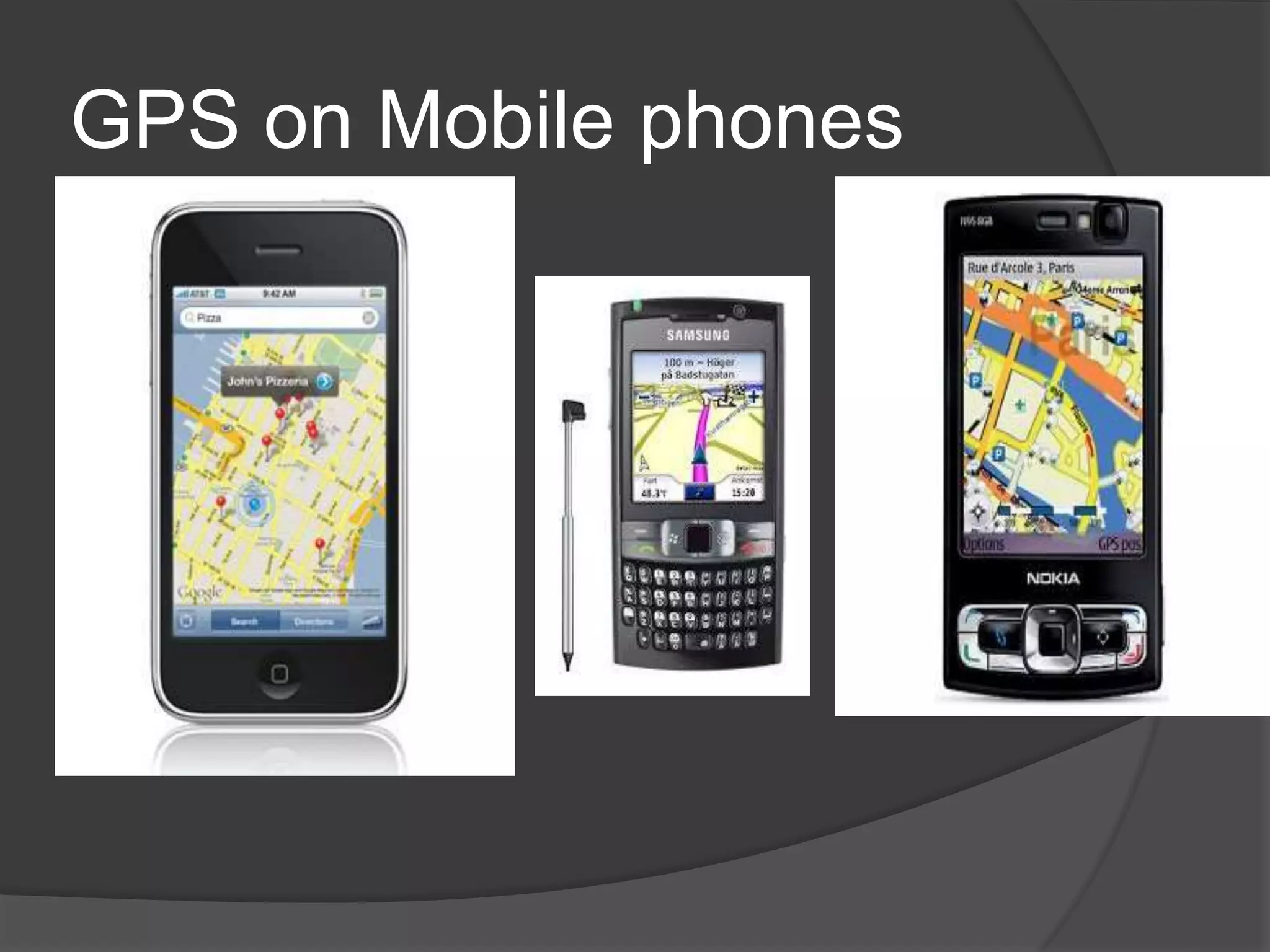 GPS on Mobile phones 
 