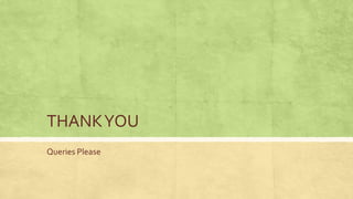 THANKYOU
Queries Please
 