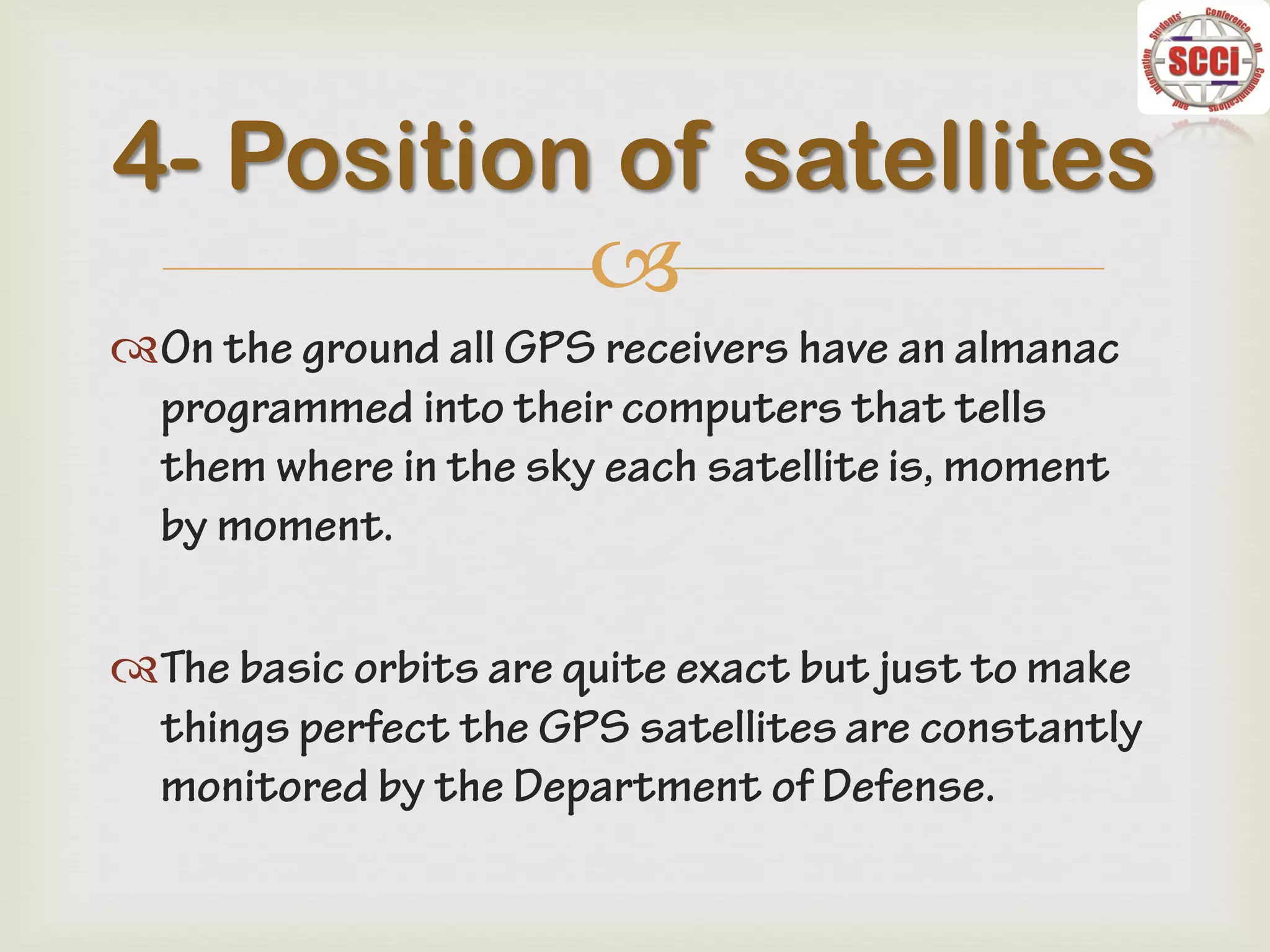 
4- Position of satellites