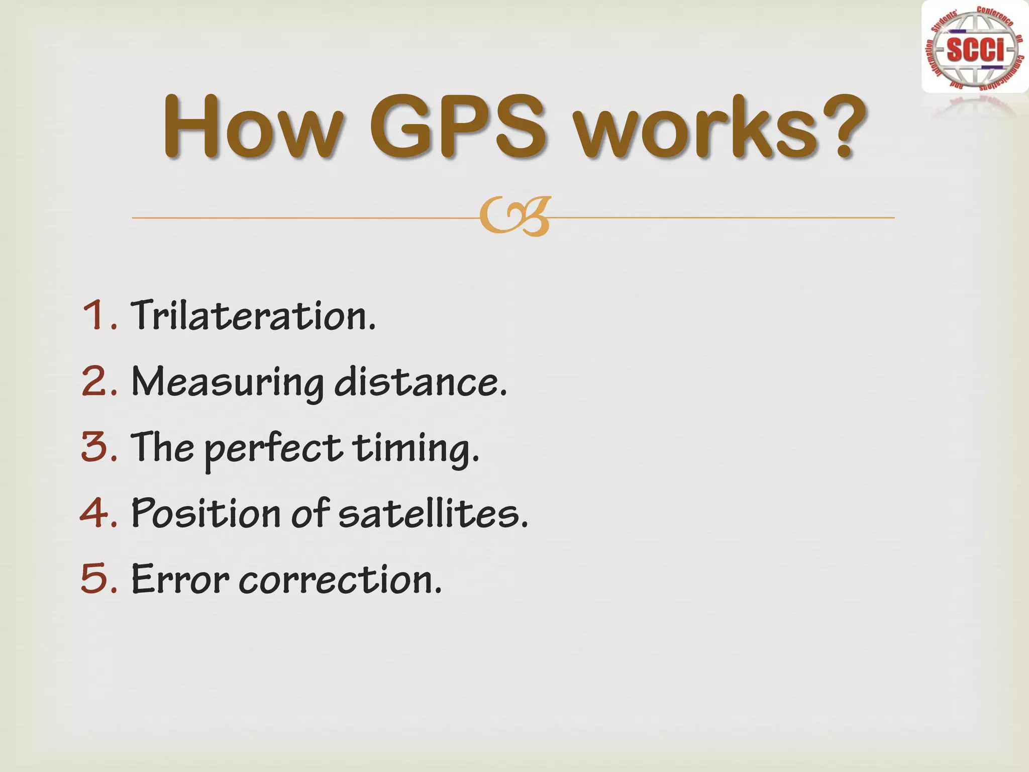 
How GPS works?