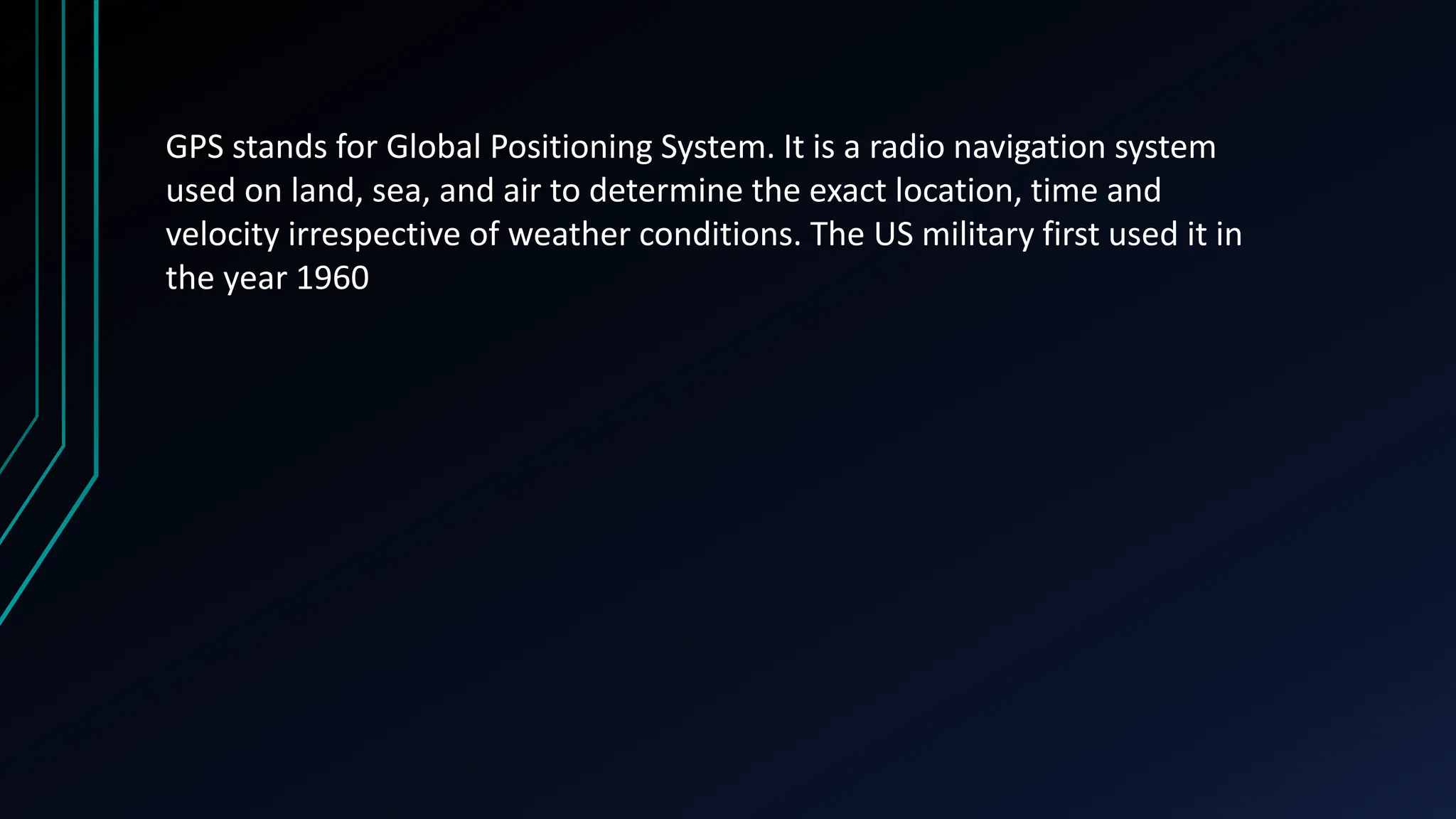 Global Positioning System Ppt Finale Pptx