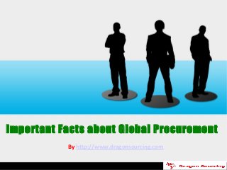 Important Facts about Global Procurement
By http://www.dragonsourcing.com
 