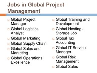 Global project management | PPTX