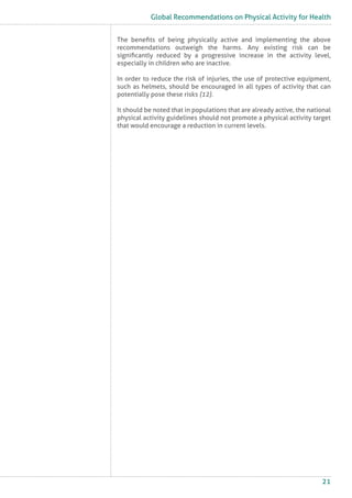 Global recommendations on physical activity for health | PDF