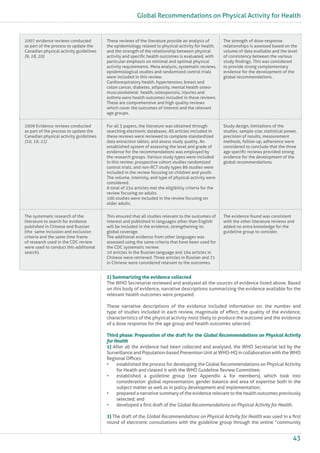Global recommendations on physical activity for health | PDF