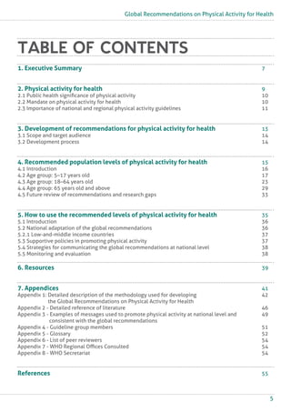 Global recommendations on physical activity for health | PDF