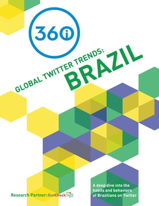GLOBAL TWITTER TRENDS:
BRAZIL
Research Partner:
GLOBAL TWITTER TRENDS:
BRAZIL
A deep dive into the
habits and behaviors
of Brazilians on Twitter
 