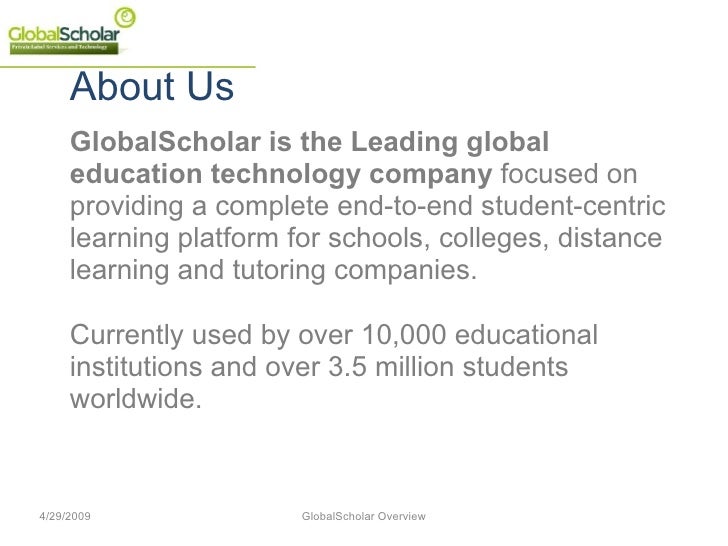 Global Scholar Online Offline Hybrid Learning M