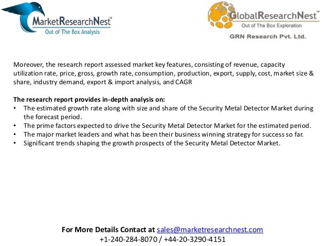 Global Security Metal Detector Market Research Report 2018