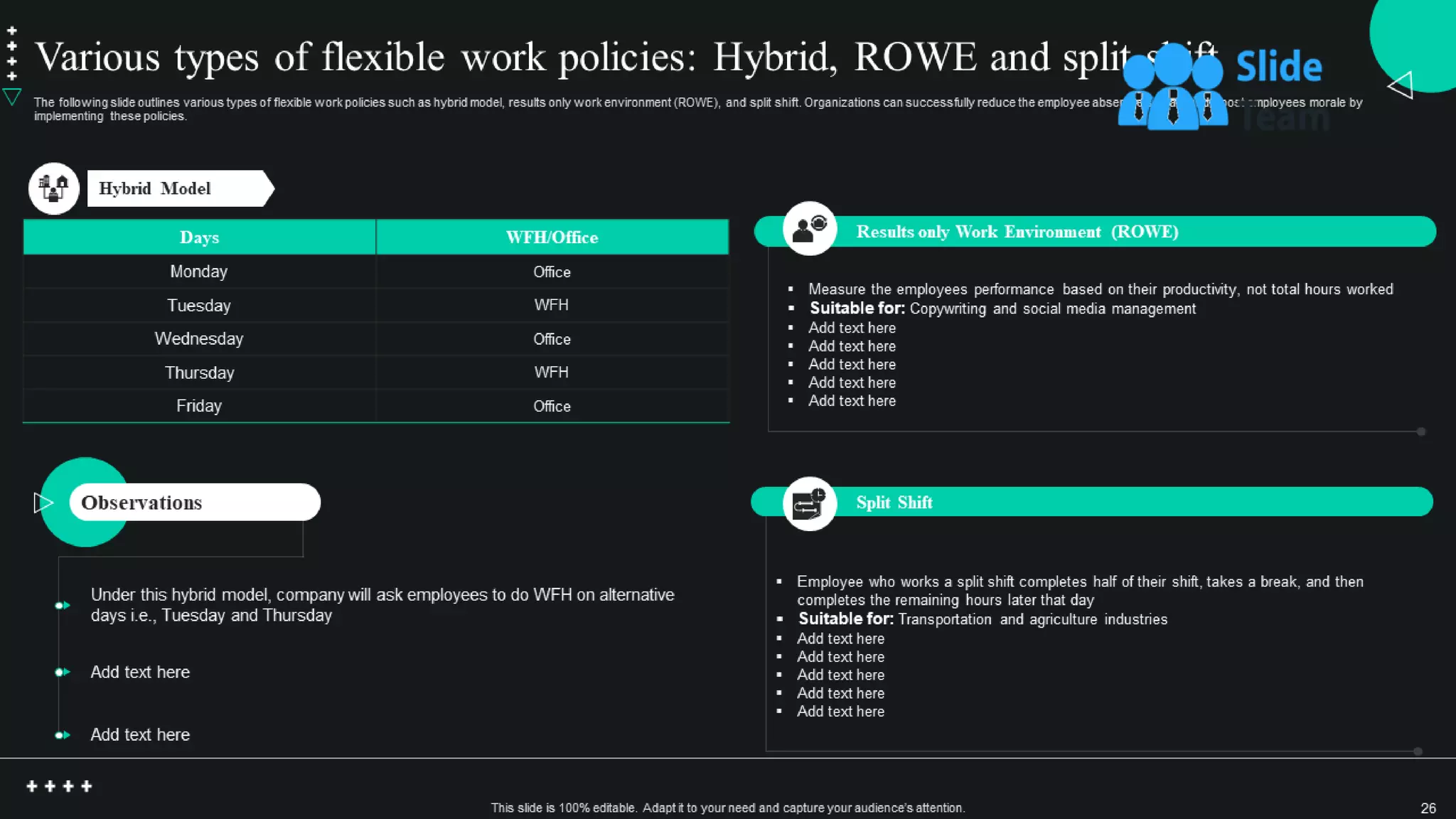 Global Shift Towards Flexible Working Powerpoint Presentation Slides