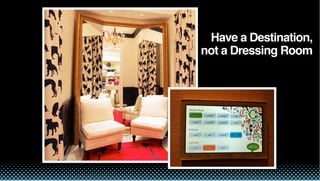 Have a Destination,
not a Dressing Room
 