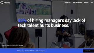 Lagos, Nigeria, Nairobi, Kenya
 