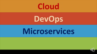 Cloud
DevOps
Microservices
 