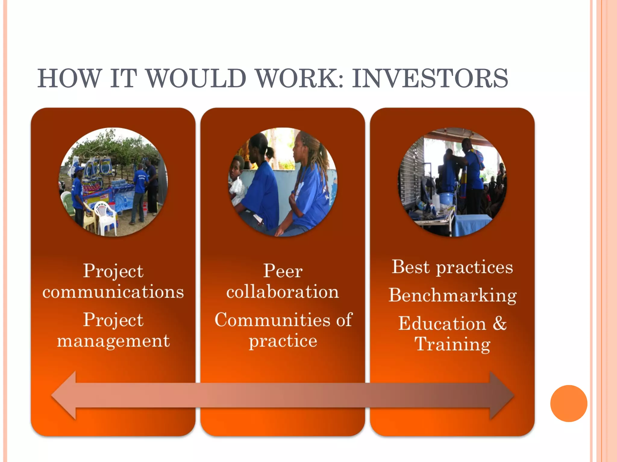 HOW IT WOULD WORK: INVESTORS 