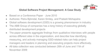 Global software project management | PPTX