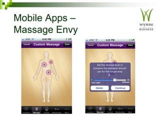 Mobile Apps –
Massage Envy
 