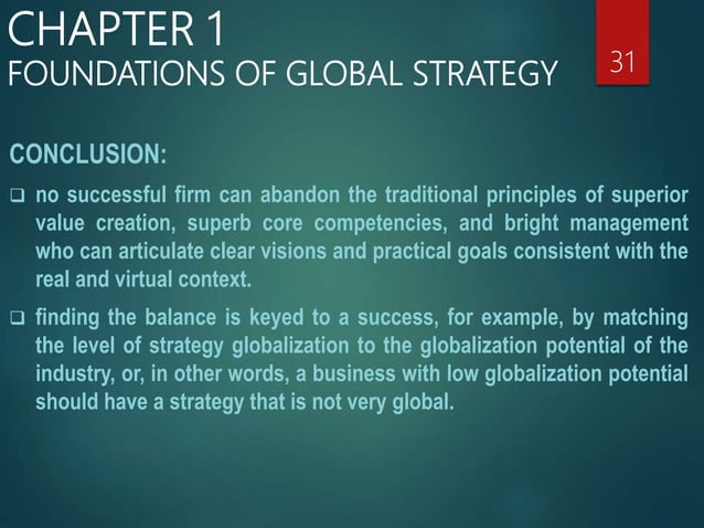 GBS CH 1 FOUNDATIONS OF GLOBAL STRATEGY | PPTX