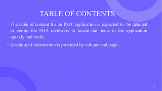 Ind Contents Global submission of IND (Regulatory affairs).pptx