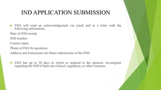 Ind Letter Global Submission of IND& NDA pptx | PPTX
