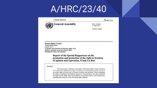A/HRC/23/40
 