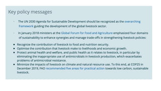 Global sustainable livestock investment overview