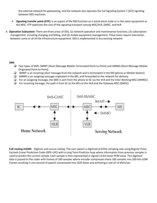 Global system for mobile | DOCX | Computer Networking | Computing