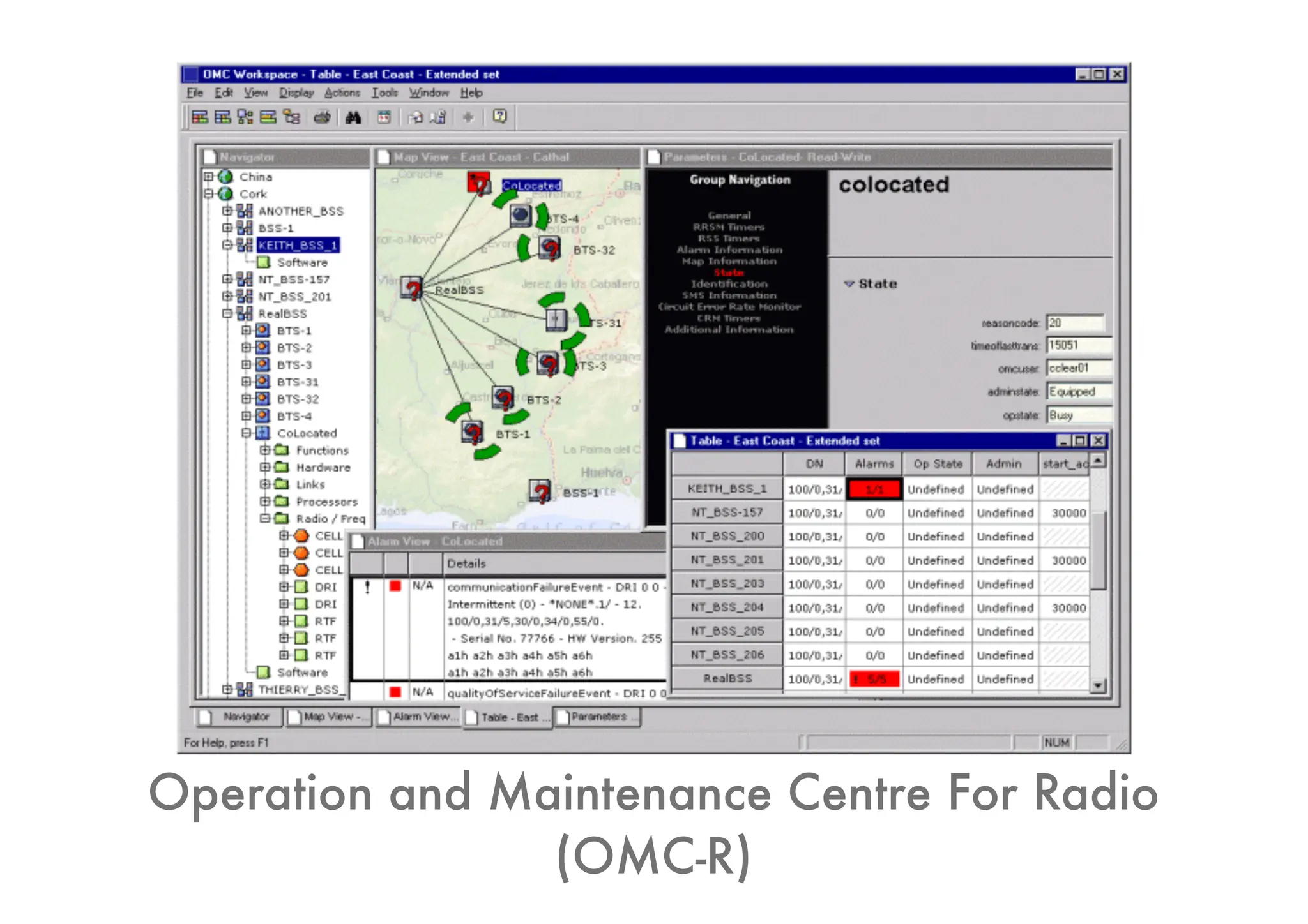 Operation and Maintenance Centre For Radio
(OMC-R)
 