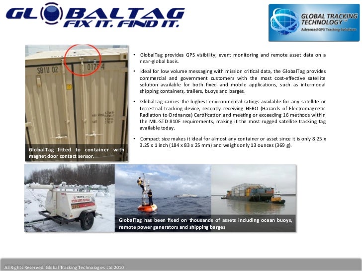 GlobalTag - GPS Container Tracking, Container Tracking System