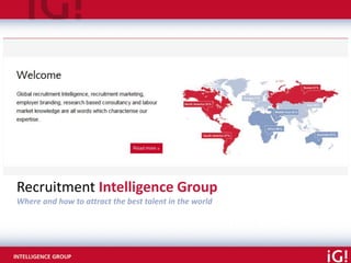 Recruitment Intelligence Group
Where and how to attract the best talent in the world
 