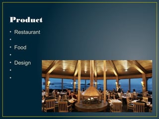 Product
• Restaurant
•
• Food
•
• Design
•
•